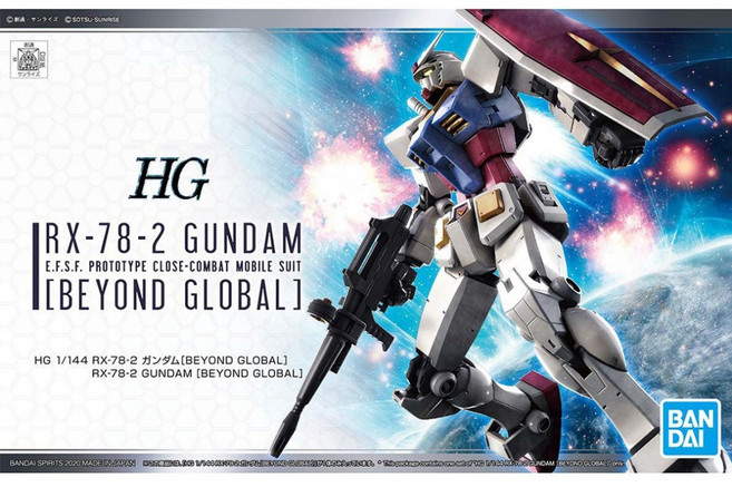 BANDAI HG 1/144 RX-78-02 GUNDAM BEYOND GLOBAL 組裝模型, 1個, 會員價.