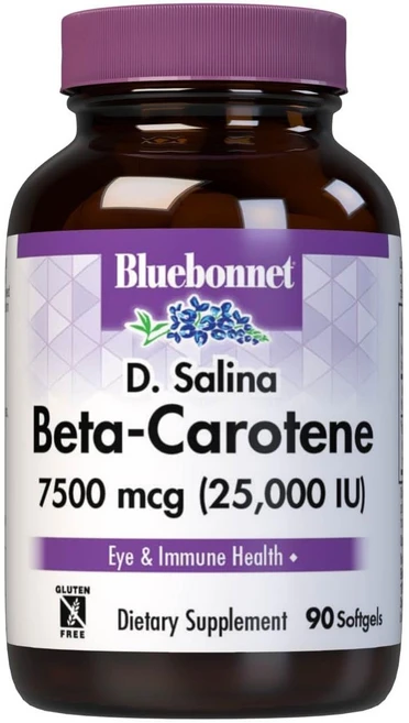 블루보넷 내추럴 베타-카로틴 25000IU 소프트젤, 1개, 90정 - 쿠팡