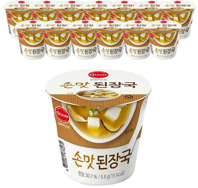 태경농산 손맛 된장국 5.9g x 14개 / 컵국 즉석 간편국