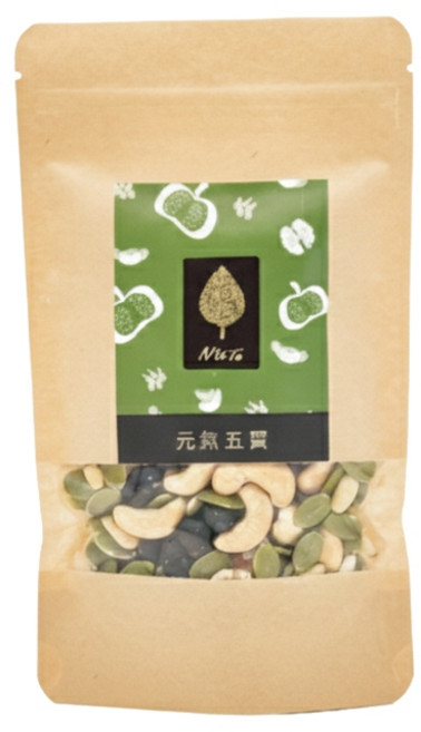 堅果匯NUTS 元氣五寶 全素 100g, 1個, 105g