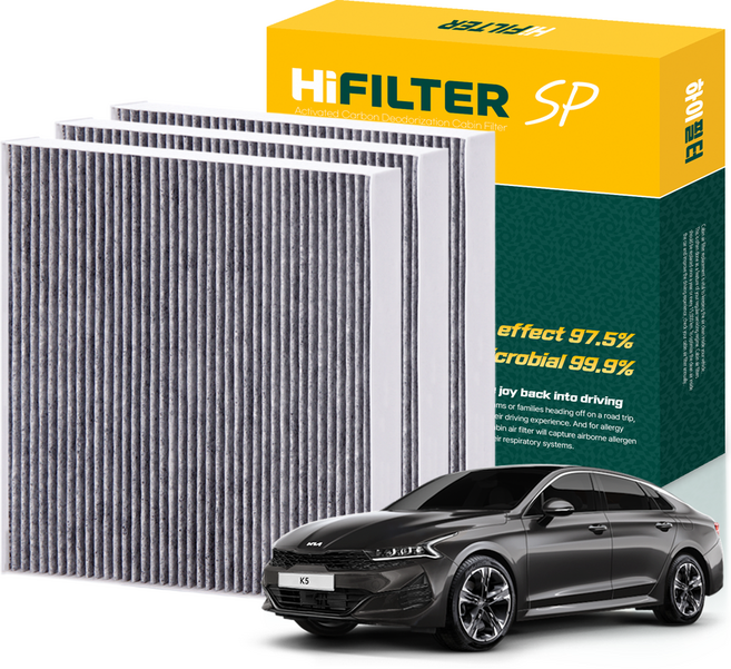 하이필터 기아 자동차 K5 활성탄 에어컨필터, 3개, K5 (DL3) HI-L012