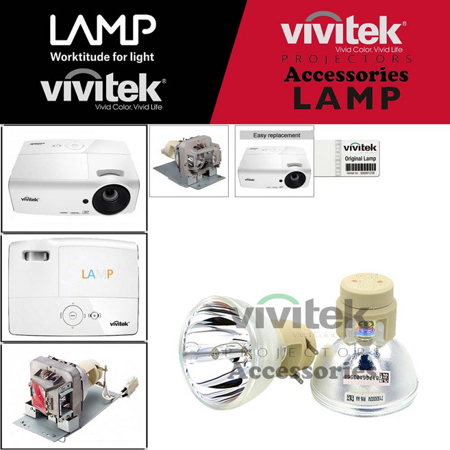 Vivitek 프로젝터램프 D55GW 전용 순정품베어램프 당일발송, 1개