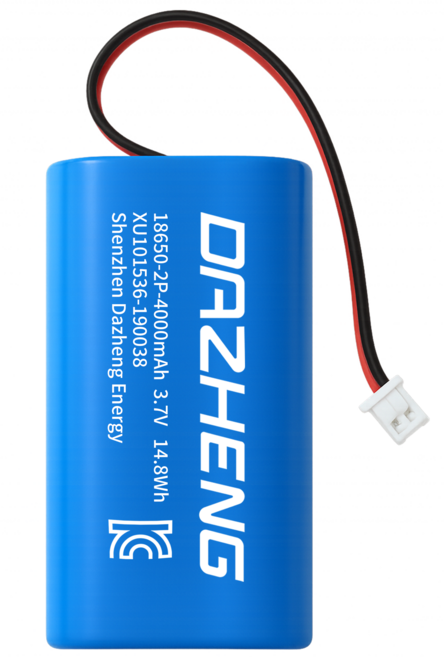 18650 리튬이온 배터리 충전지 3.7V 2P 4000mAh (P:병렬), 1개, 1개입