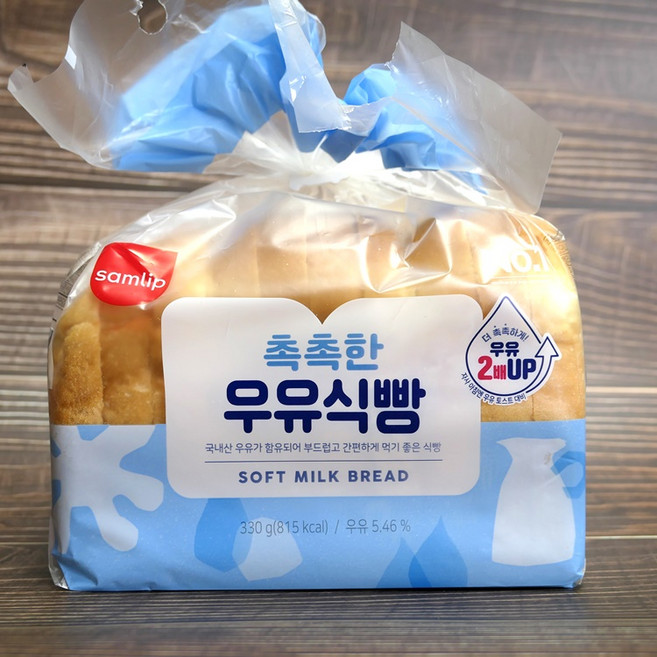 촉촉한 우유식빵 당 330G/삼립/빵 부드러운 빵, 330g, 1개