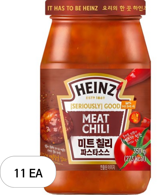 하인즈 미트 칠리 파스타 소스, 350g, 11개