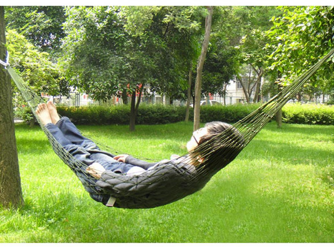 캠핑장 해본 간편설치 그물해먹200x80 휴식 로프 야전침대