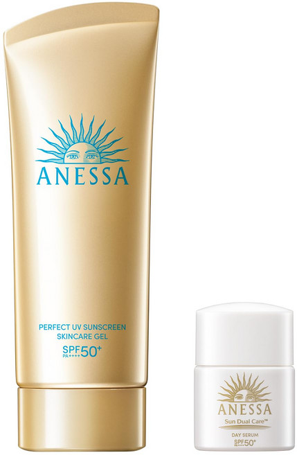 아네사 (ANESSA) 퍼펙트 UV 스킨 케어 젤 NA 트라이얼 세트 b 90g + 6mL