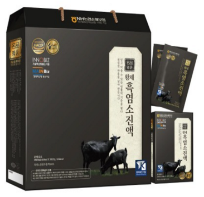 명품 황제 흑염소 진액 엑기스 아라키돈가산 건강즙 식약청 HACCP인증, 1박스, 60ml