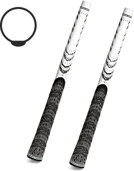 WIZMAX 골프 RIP 립그립 2개 49g 60라운드 하프코드 스탠다드 드라이버 우드용 논슬립 반실형, 화이트2개