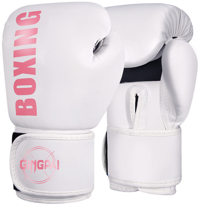 GINGPAI 깅파이 복싱글러브 권투 무에타이 킥복싱 스파링 MMA 장갑 GBOXQT, 1세트, 핑크