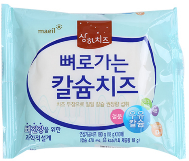 뼈로가는칼슘치즈.10매/매일-10개, 180g