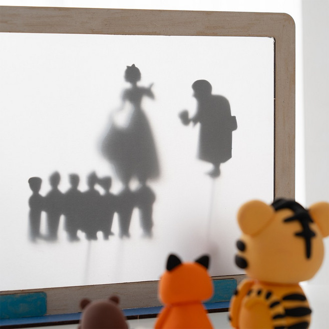 민화샵 종이 그림자 놀이 어린이 극장만들기 동화책 구연동화 DIY키트 방과후학교 돌봄교실, 1개, 백설공주 S250023A