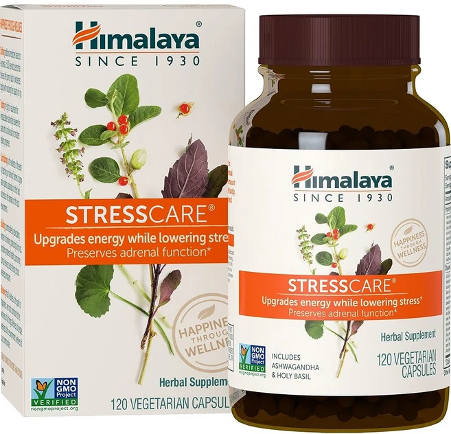 히말라야 스트레스 케어 허브 보충제 에너지 지원 휴식 간헐적 아쉬와간다 홀리 바질, 240 Count (Pack of 1) - 쿠팡