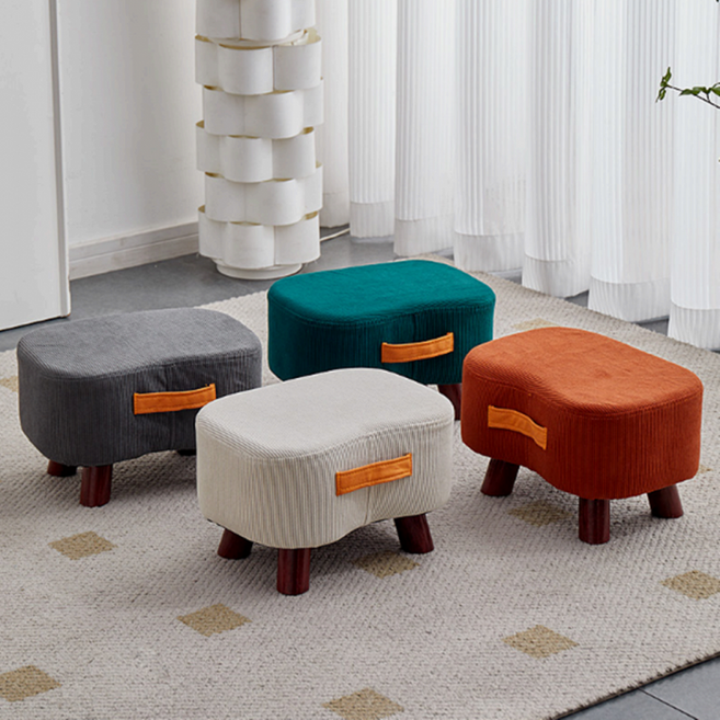 사무실 책상 발받침대 풋스툴 미니 현관 의자 발판 발해먹, 포인트감성스툴(1)_라이트카키, 1개