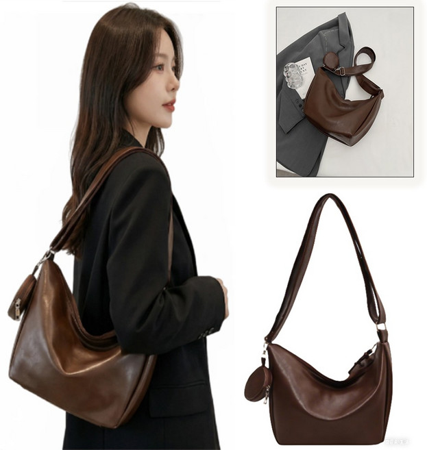 여성 크로스백 여성 가방 가죽 숄더백