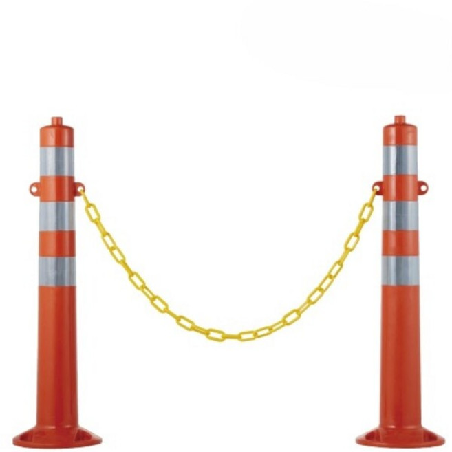 차선규제봉 일반형(고리형) 주차금지 도로안전 시선유도 주차차단봉, 주황, 1개