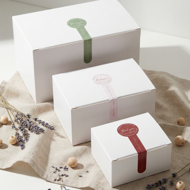 올리올망 핸드메이드 포장 스티커, 200개, 파스텔