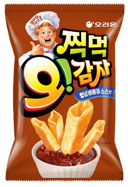 오리온 오감자 찍먹 양념 바베큐소스맛 136g x 14개 x 1박스