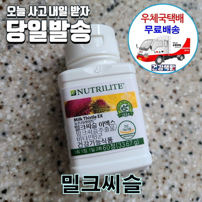 암웨이 밀크씨슬 이엑스 (60정/30일) + 유산균 (밸런스 위드인) [우체국택배]