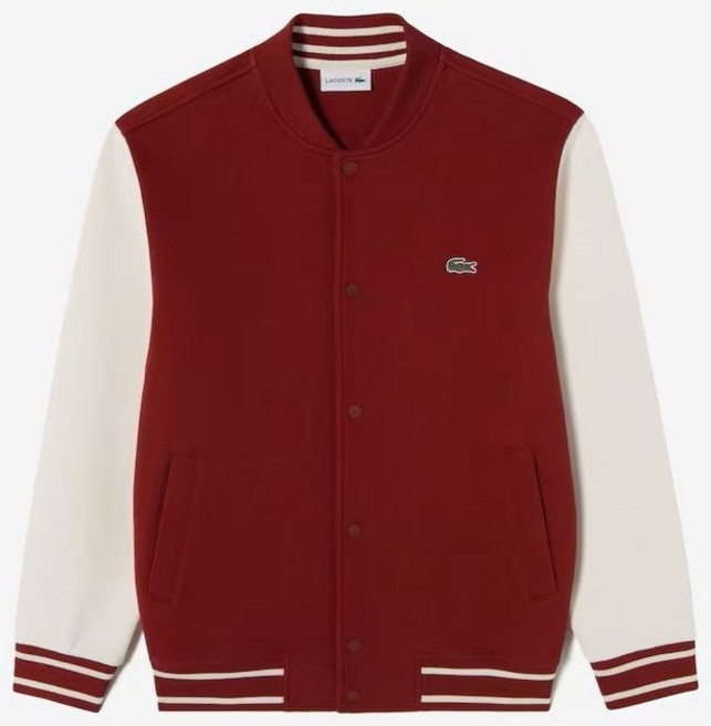 라코스테 LACOSTE 스타디움 넥 소매 배색 스웻 점퍼(SH220E-55G-476)