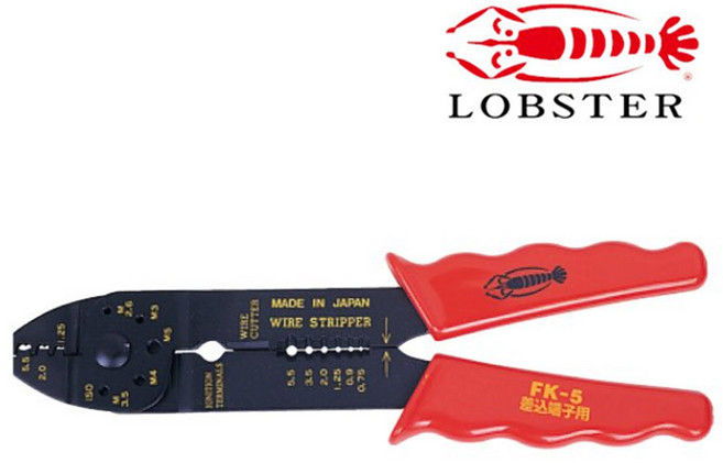 로보스터 압착 플라이어 FK-5A 터미널 압착기 FK-5, 1개