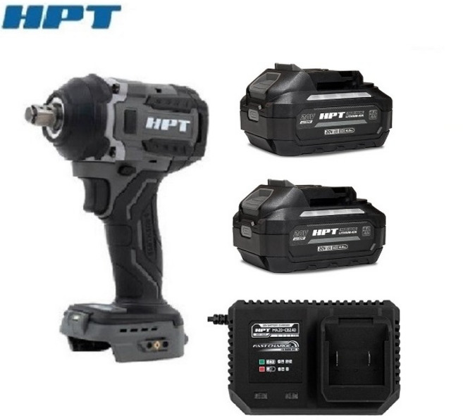 HPT 20V 충전임팩렌치 MA20-IW155N PRO 맥스 4.0Ah 배터리 2개 충전기 풀세트 마끼다 배터리 호환 충전임팩트렌치, 1개