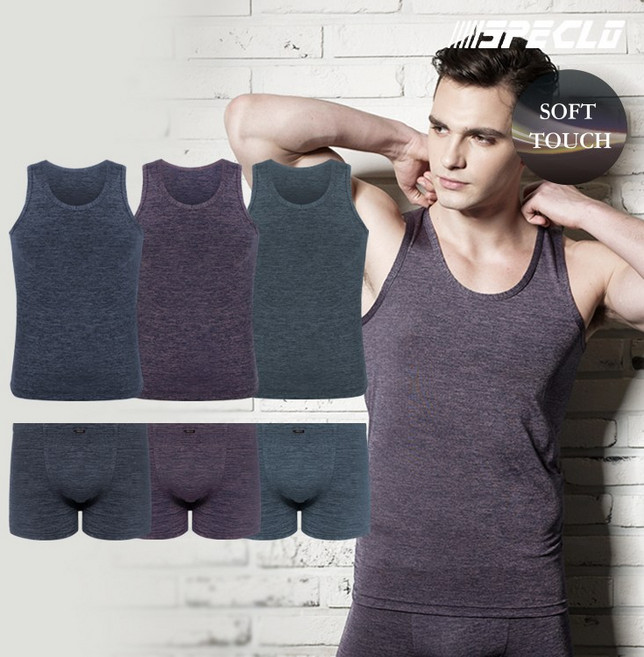 케인 인팅 런닝+드로즈팬티 남성속옷 6종세트