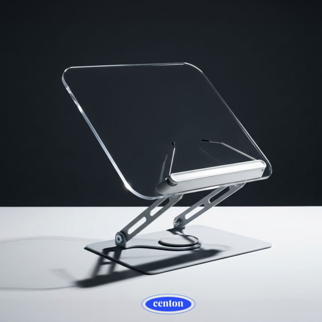 샌톤 북스탠드 높이조절 독서대 책 받침대, 투명