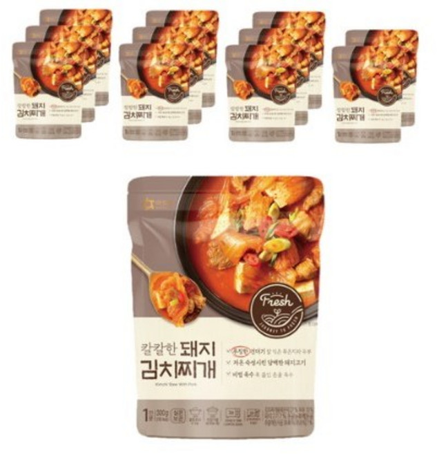 아워홈 칼칼한 돼지김치찌개, 300g, 24개