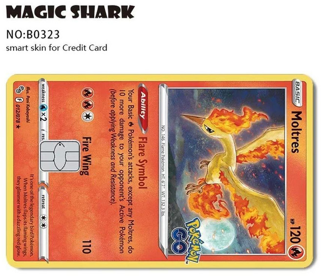이상해씨 필름 스킨 커버 스티커 직불 카드, [23] B0323, [04] Small Chip