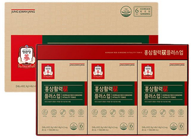 정관장 홍삼활력플러스업, 9개, 1.2L