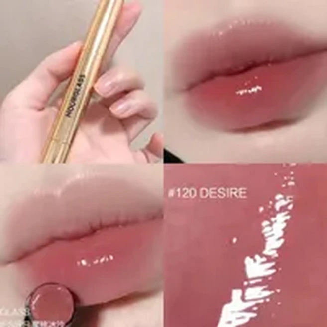 립 글로스 모래 시계 볼륨 글로시 스틱 실키 립스틱 펌프 입술 수분 논스틱 컵 립밤 100 상승 105 추적 6 가지 색상, [03] 120 DESIRE, 120 DESIRE, 1개 - 쿠팡