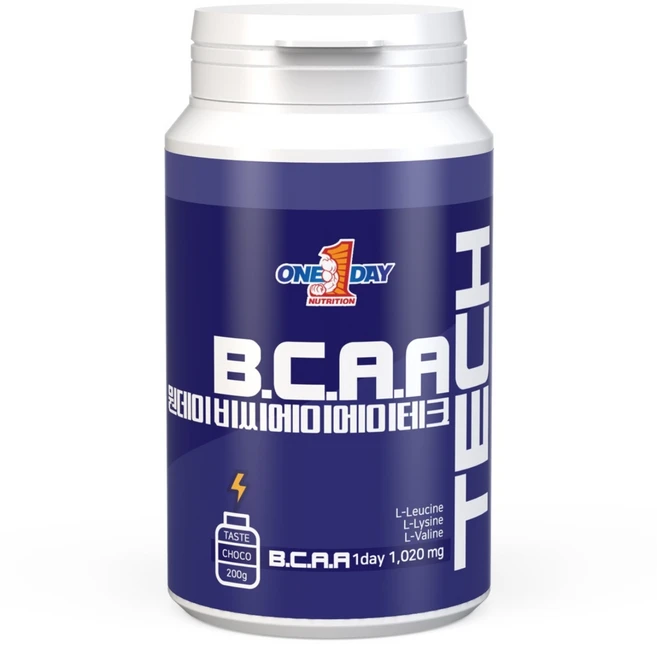 원데이뉴트리션 초코맛_BCAA테크, 1개, 200g - 쿠팡