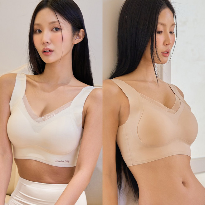 젝소 프리미엄 노와이어 리프팅 심리스 브래지어 가슴 처짐 방지 2P