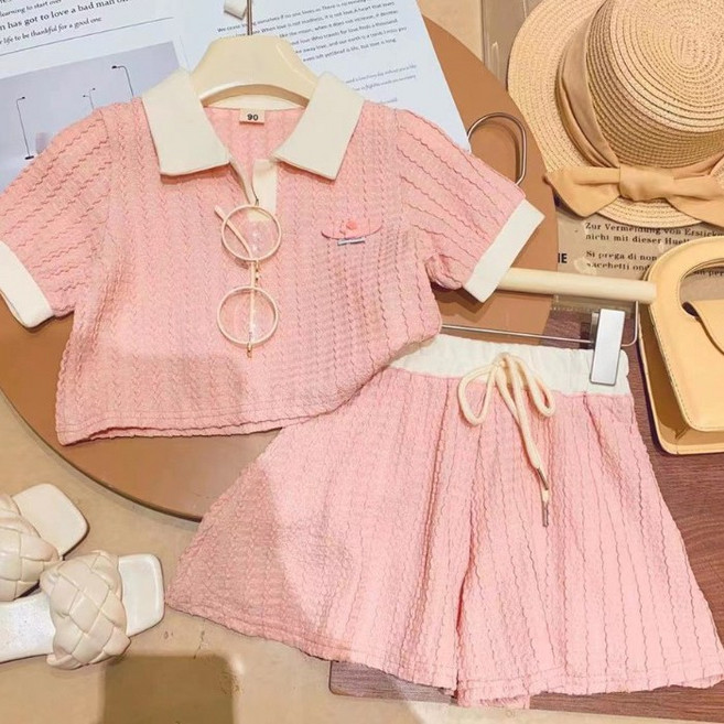 [앙디] O상하복 피코앤 (OC172) / (카라반팔티 + 치마반바지)_(아동복 여아용의류 상하세트 시원한상하복 여름상하복 린넨 상하복 여아상하복)