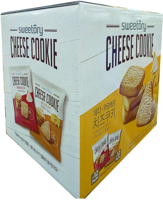 네이처프렌드 체다 앤 까망베르 치즈쿠키, 60g, 24개