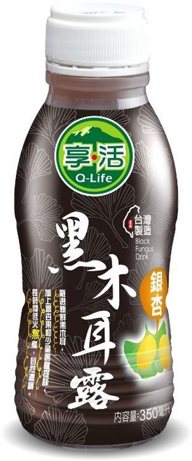 Q-Life 享活 銀杏黑木耳露, 1個, 350ml / 瓶, 350ml