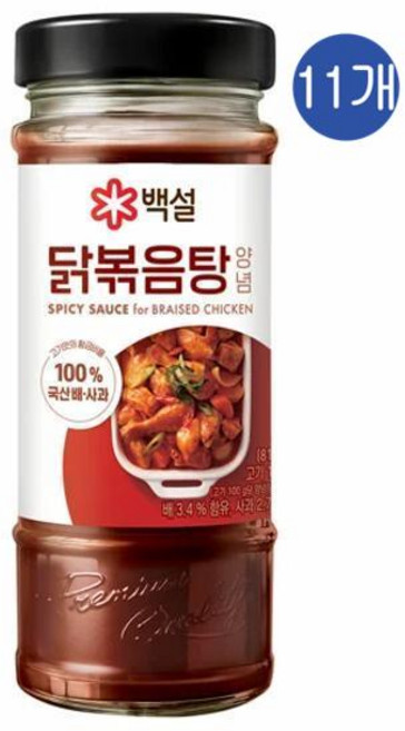 CJ 백설 닭볶음탕양념, 490g, 11개