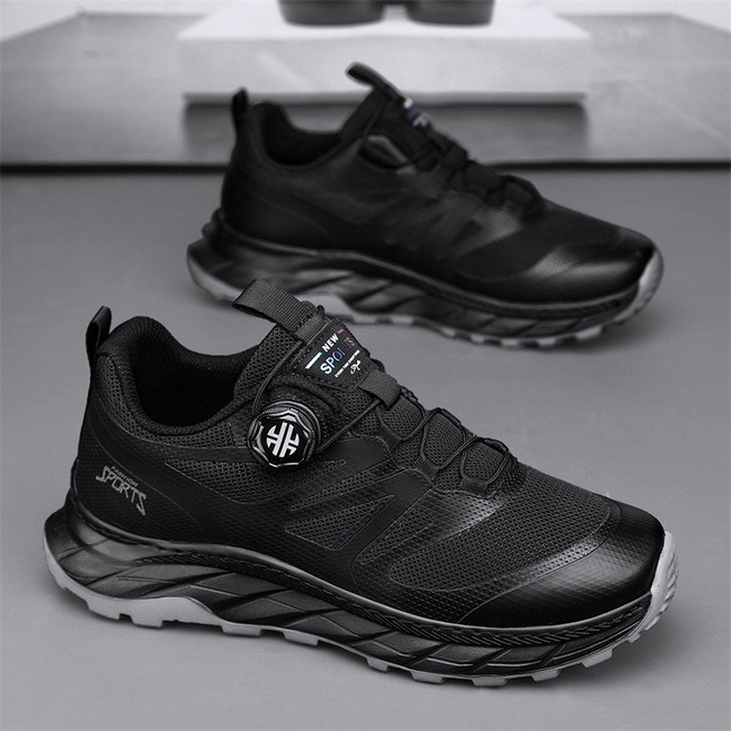 남성용 다이얼 런닝화 통기성 런닝화 운동화 키높이 경량 미끄럼방지 스니커즈