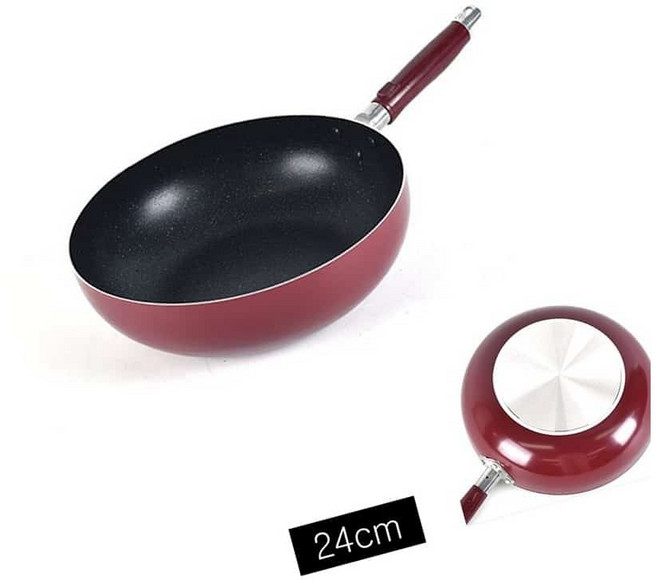MN 업소용 마블 코팅 튀김팬 24cm 코팅궁중팬