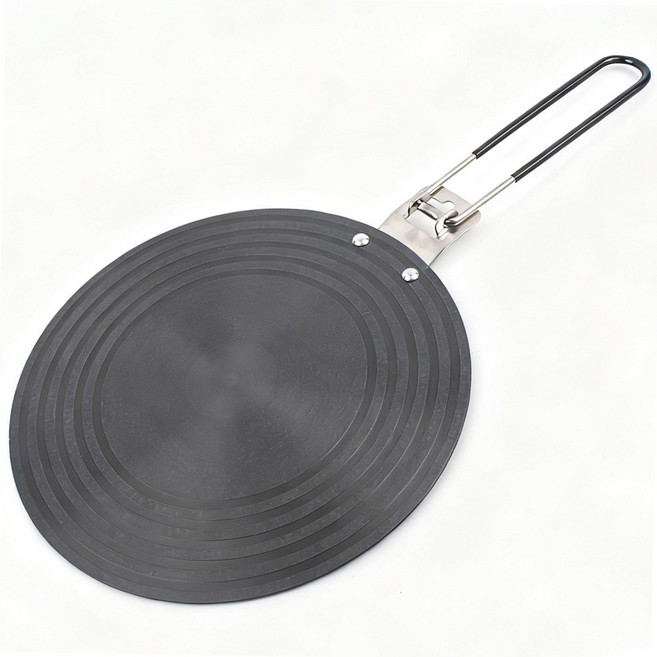 투데이리빙 가스레인지 열전도판 인덕션 버너 렌지 부탄 냄비 후라이팬 주전자 보호 그을림 방지 열전도 가열판, 1개, 블랙