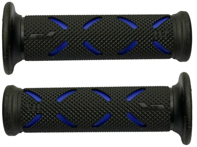 22MM 범용 오토바이 핸들 바 오토바이 그립 고무 수정 액세서리 혼다 스즈키 Ducati Benelli 용 모토 핸들, [02] Blue
