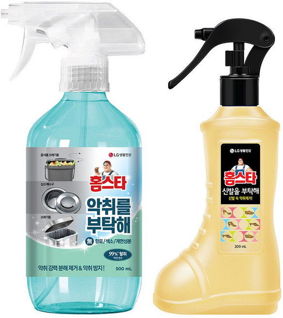 홈스타 악취를 부탁해 500ml + 신발을 부탁해 200ml, 1개