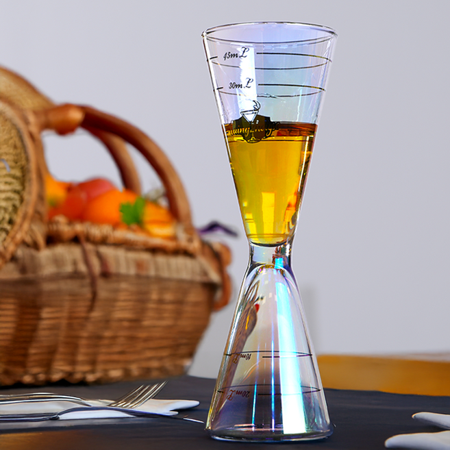 칵테일지거 유리지거 하이볼계량컵, 1개, 오로라