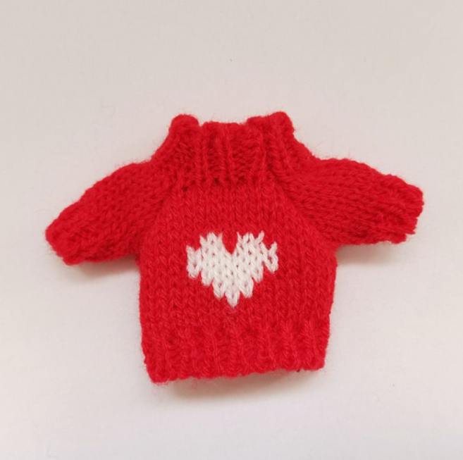 모루인형 만들기 인형옷 부자재 악세사리 키링 인형티, 26.레드하트, 1개