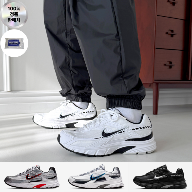 (NIKE 국내정품) 나이키 이니시에이터 런닝화 남녀공용 커플 운동화 데일리 키높이 신발 스니커즈 조깅화 헬스화 HIGHMAX 물티슈 증정