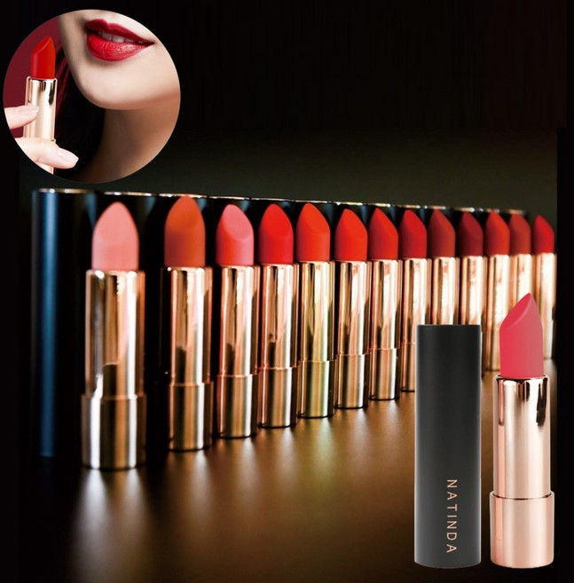 혀누닷컴 국산 나틴다 지워지지않는 촉촉한 립스틱 매트 벨벳 웜톤 쿨톤 고발색 여친 인생립 착붙립스틱, 1개, 시크릿핑크