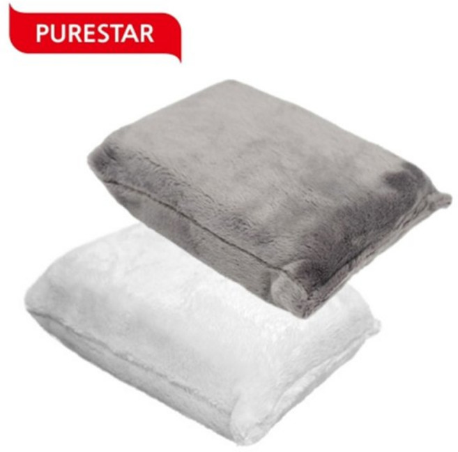 퓨어스타 폴라베어 러시안블루 워시미트 극세사 마이크로화이버 화이트 그레이, 1개