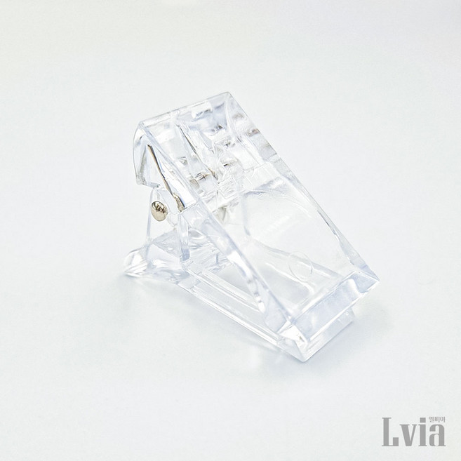 네일팁 집게 폴리젤 아크릴젤 연장 팁 고정 클립, 네일팁 연장 고정 클립 집게, 1개