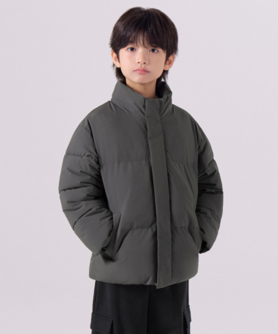 무신사 스탠다드 MUSINSA STANDARD KIDS 데일리 푸퍼 숏 패딩 재킷 자켓 [딤 그레이] MKCJJBZ03-DM 371064